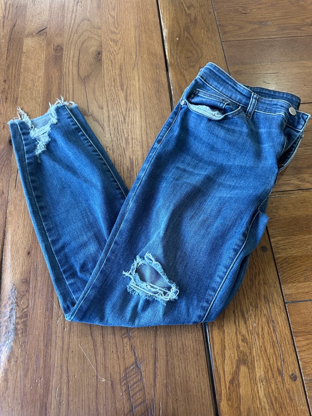 Judy Blue Women’s Ripped Blue Denim Jeans